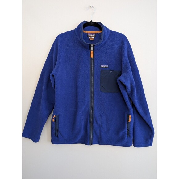 Patagonia Synchilla Blue Vintage Men's sz L Blue - Picture 2 of 9